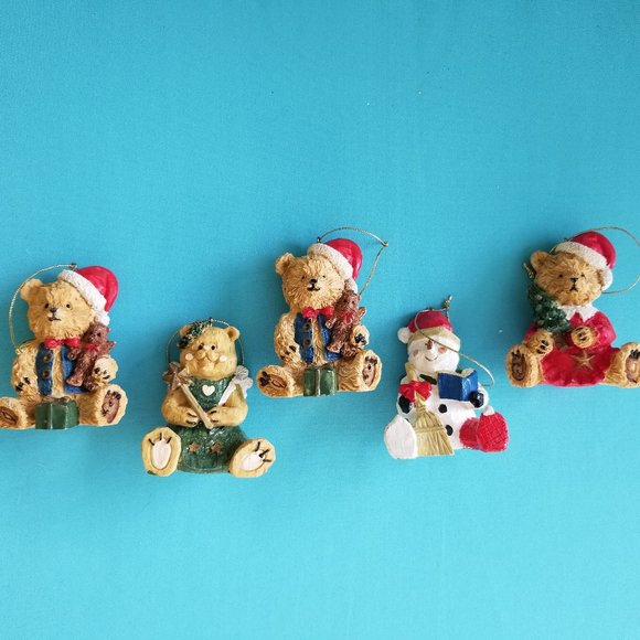 Set of 5 Christmas Ornaments 1999 - Picture 1 of 3
